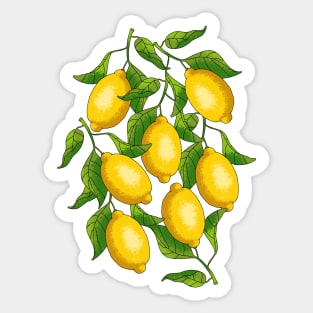 Lemons Art Sticker